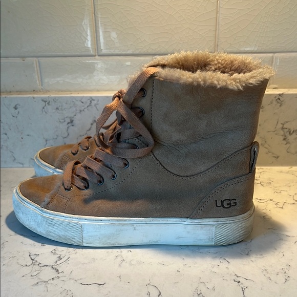 UGG Brown High-Top Sneakers - Picture 5 of 6